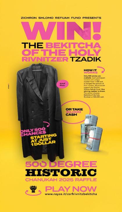 Win this Chanukah!

Secure your chance now to win 