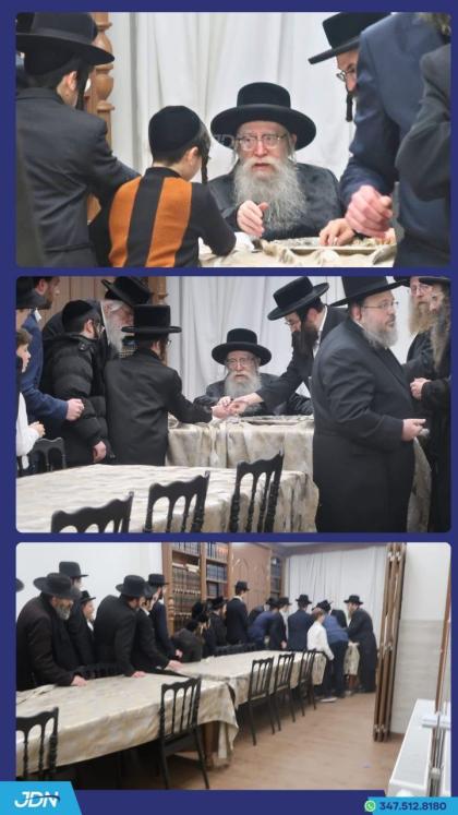 האדמו"ר מפשעווארסק ביים טיילן חנוכה געלט.