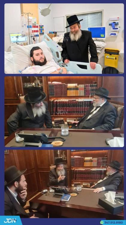 גאב"ד מעלבארן באזוכט ביי פארוואונדעטע אינעם שוידער