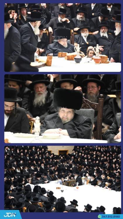 האדמו"ר מבעלזא ביים טיש ביום זאת חנוכה.