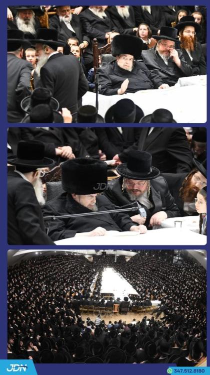 האדמו"ר מבעלזא ביים טיש ביום זאת חנוכה.