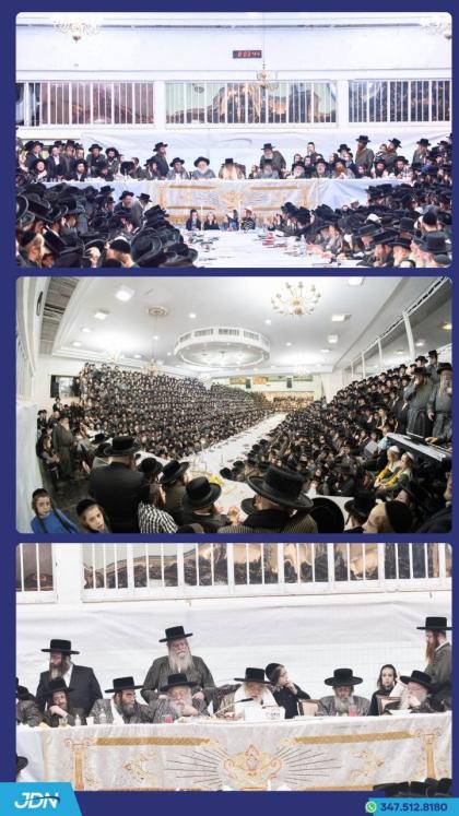 האדמו"ר מתולדות אהרן ביים טיש ביום זאת חנוכה.