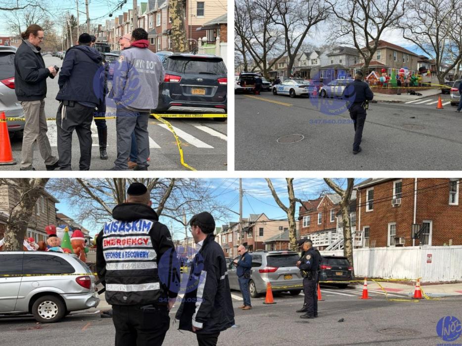 בד"ה: ברוקלין - א שווערע עקסידענט האט היינט מיטאג 