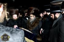 כ''ק רבינו הגה''ק שליט''א ביי קידוש לבנה מוצש''ק פ