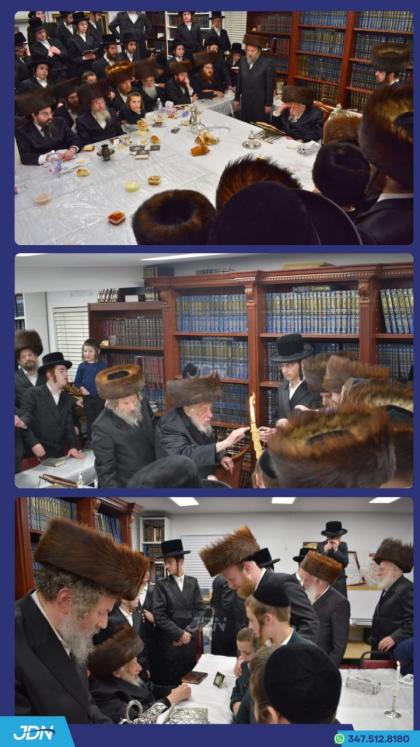 האדמו"ר מקאפיטשניץ אויף שב"ק אין סטעטן איילענד.