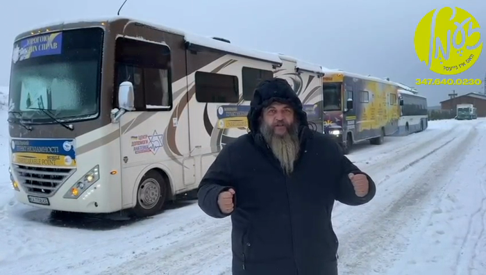 קיעוו - דער הויפט רב הרב משה אסמאן ביים זיך ארויסל