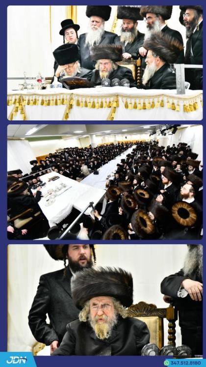 האדמו"ר מראחמיסטריווקא אויף שב"ק אין בני ברק.