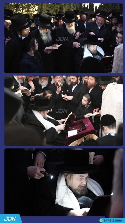 האדמו"ר מבעלזא ביים עליה לציון פון אמו הרבנית מביל