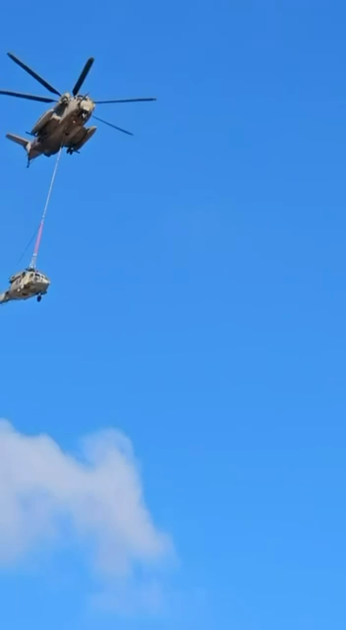 א מדינת ישראל מיליטערישע העליקאפטער וואס האט מאלפו