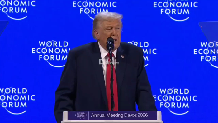 פרעזידענט טראמפ ביי די וועלט'ס עקאנאמישע פארום אין