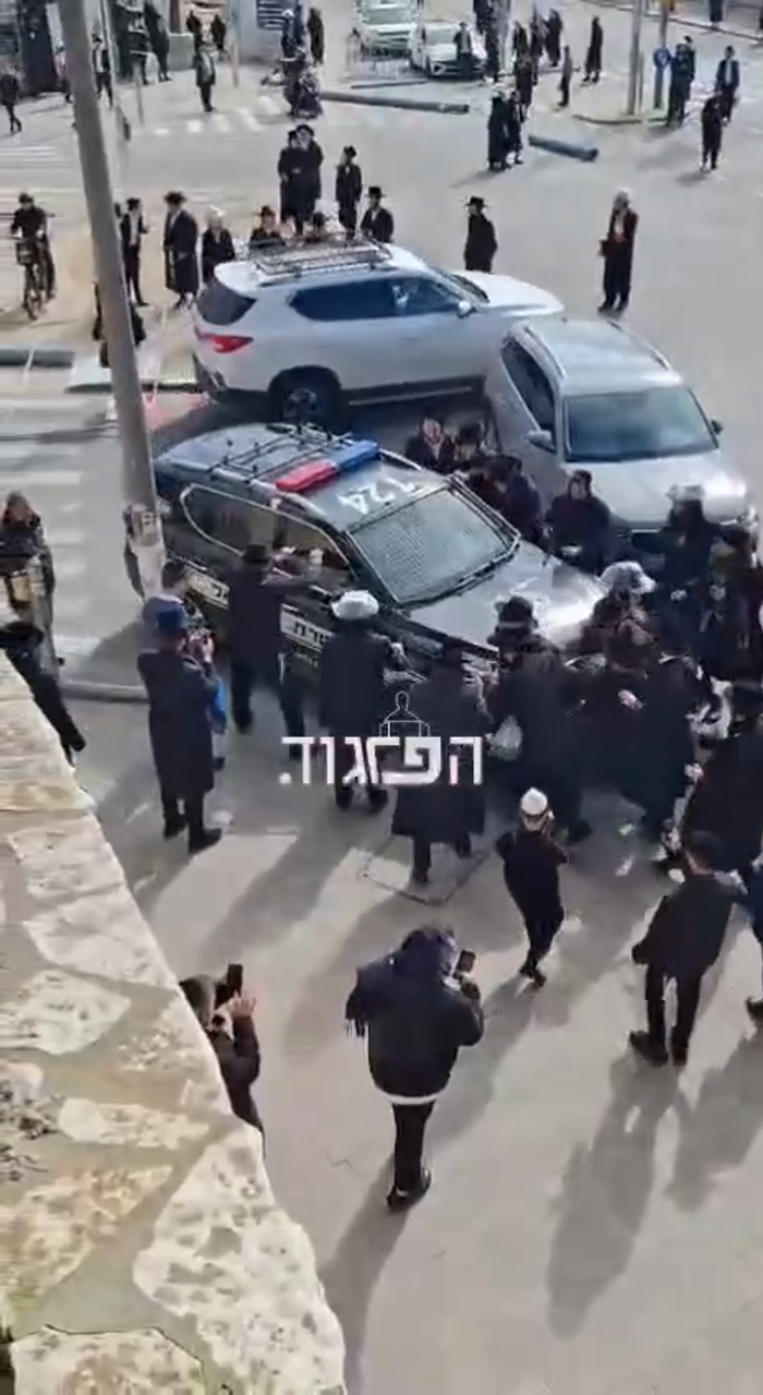 דראמאטישע ווידעא פון א פראטעסט אין ירושלים ווי בחו