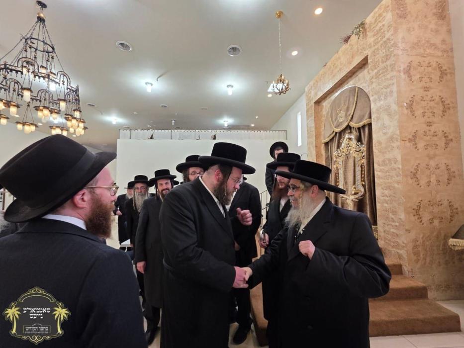 כ''ק רבינו הגה''ק שליט''א ביים פארלאזן עיר הנופש פ