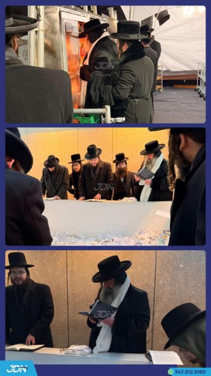 האדמו"ר מבישטינא איז מתפלל אין אהל אדמור"י חב"ד, ל