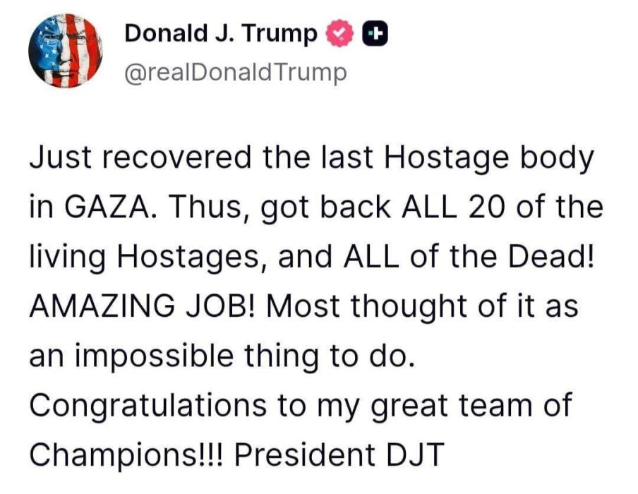 פרעזידענט טראמפ באגריסט זיין שטאב, וואס האט געארבע