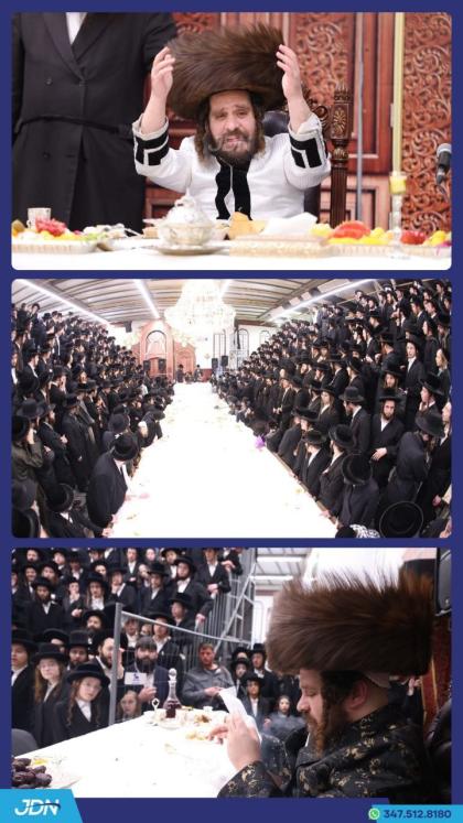 האדמו"ר מקרעטשניף כפר עטה ביים חמשה עשר בשבט טיש.