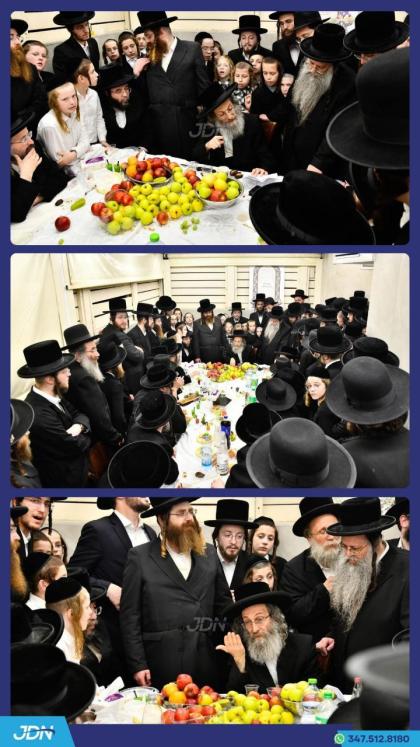 הגה"צ רבי אלימלך בידערמאן ביים חמשה עשר בשבט טיש.