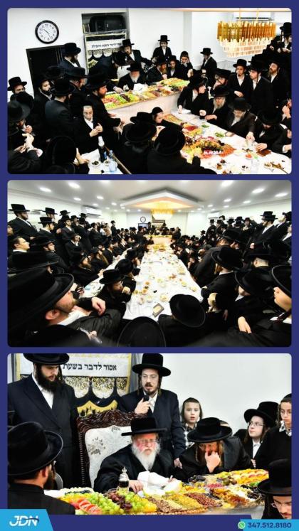 האדמו"ר מסאסוב ביים חמשה עשר בשבט טיש.