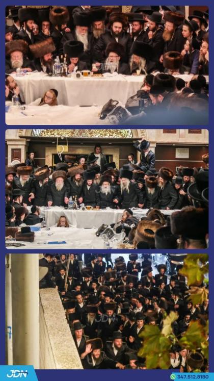 מוצ"ש שבע ברכות פאר אן אייניקל פון האדמו"ר מאמשינו