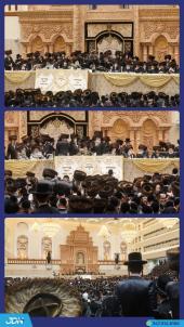 האדמו"ר מוויזניץ ביים חמשה עשר בשבט טיש מיט האחים 