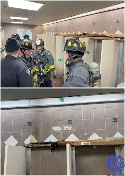 קראון הייטס - א קליינע פייער האט נעכטן נאכט אויסגע