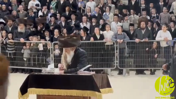 בני ברק - האדמו"ר ממאחנובקא בעלזא ביים טאנצן מיט ד