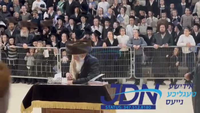 מעמד הכנסת ס"ת געשריבן דורך האדמו"ר ממחנובקא בעלזא