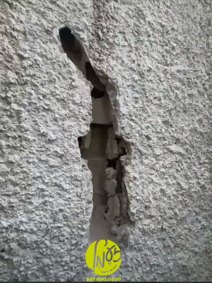 בני ברק - א שטיק שראפנעל איז געפאלן אויף די געבייד