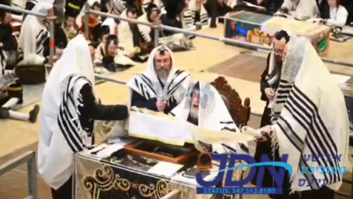 פורים ביי האדמו"ר מוויזניץ.