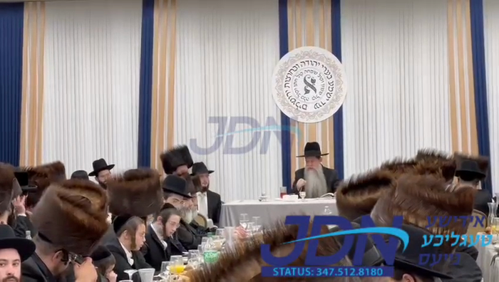 של"ס מוצאי שבת אויפרוף פון החתן בן הגה"צ רבי בנימי