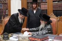 הגה"צ רבי יושע כ"ץ שליט"א אבד''ק מאגרוב בביקור בקו