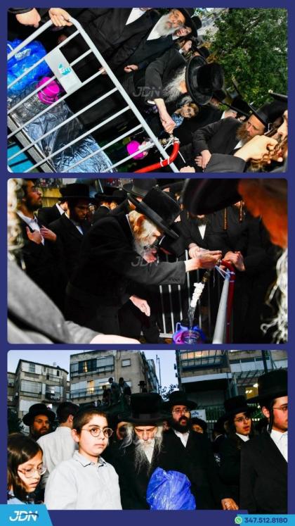 האדמו"ר מסטריקוב ביי מים שלנו.