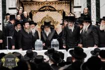 מעמד המרומם 'שאיבת מים שלנו' בצל הקודש פון כ''ק רב