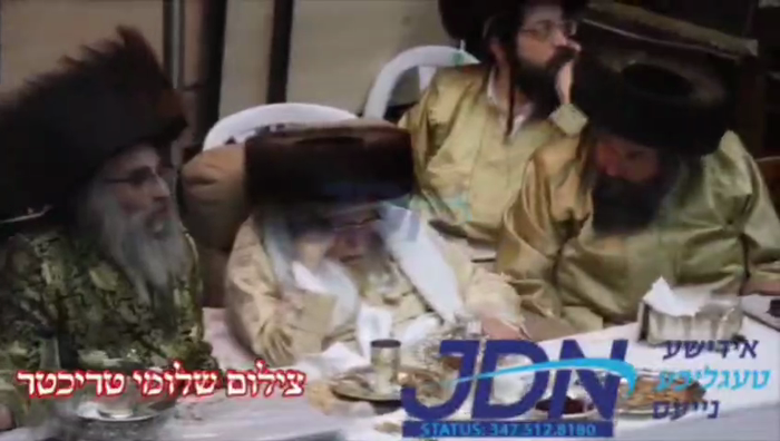 האדמו"ר מתולדות אברהם יצחק ביים טיש לרגל אסרו חג פ