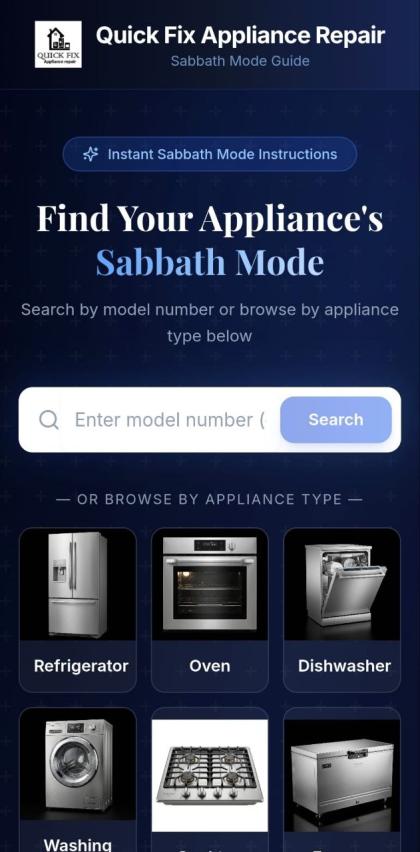 Find your appliances shabbos mode.

A project by q
