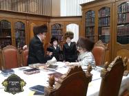 נכדי כ''ק אדמו''ר מסקווירא שליט''א, בקו''פ אצל כ''