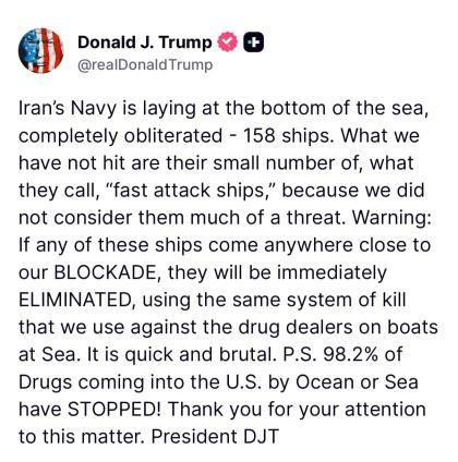 פרעזידענט טראמפ מאכט קלאר: סיי וועלכע איראנער אטאק