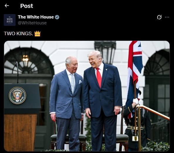 די ווייסע הויז טראולט: "צוויי קעניגן"... 

אידישער