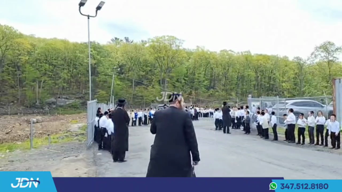 מעמד צאתכם לשלום אין קרית יואל פאר האדמו"ר מסאטמאר