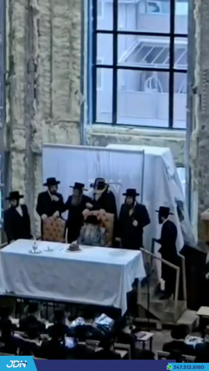 מעמד צאתכם לשלום אין קרית יואל פאר האדמו"ר מסאטמאר