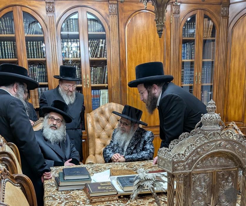 כ"ק אדמו"ר מוויזניץ בית שמש שליט"א באזוכט ביי כ"ק 