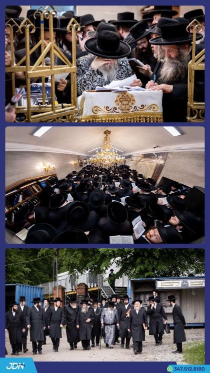 האדמו"ר מסאטמאר ביים ציון הק' פונעם הייליגן רבי'ן 