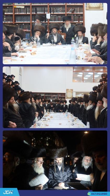 האדמו״ר מזוועהיל ביים נעילת החג טיש און קידוש לבנה