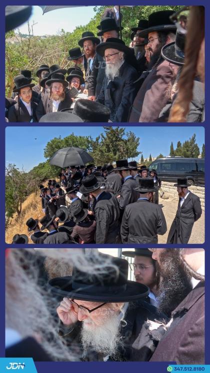 האדמו"ר מסערדאהעלי איז מתפלל ביים הר הצופים