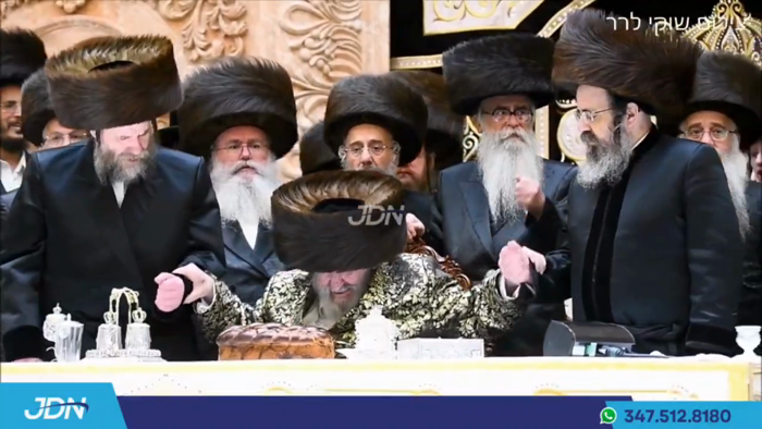 שמחת החתונה פון אן אייניקל פון האדמו"ר מוויזניץ.

