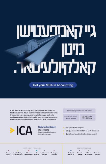 *Earn your MBA in Accounting through ICA.*
Gain th