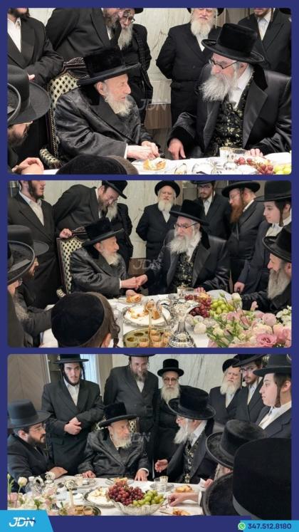 האדמו"ר מוויזניץ מאנסי באזוכט ביי האדמו"ר מהארנסטי