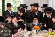 כ''ק רבינו הגה''ק שליט''א אויף א מסיבת לחיים אין ש