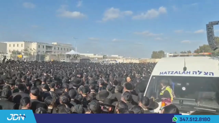 אלפי חסידי גור אין שפיץ פון האדמו"ר מגור ביים גרוי
