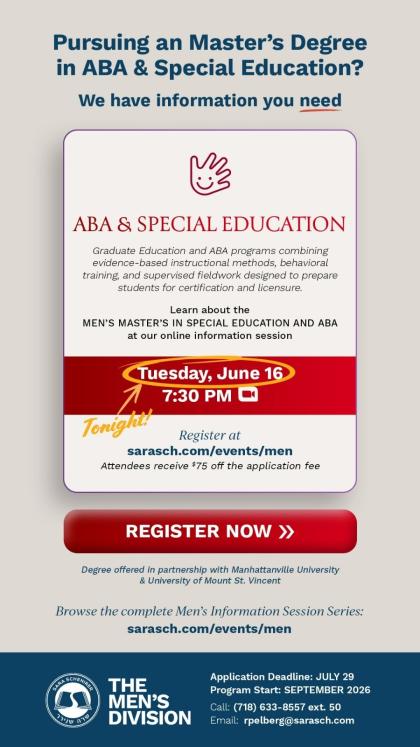Register for the Men's MSEd and ABA info session: 