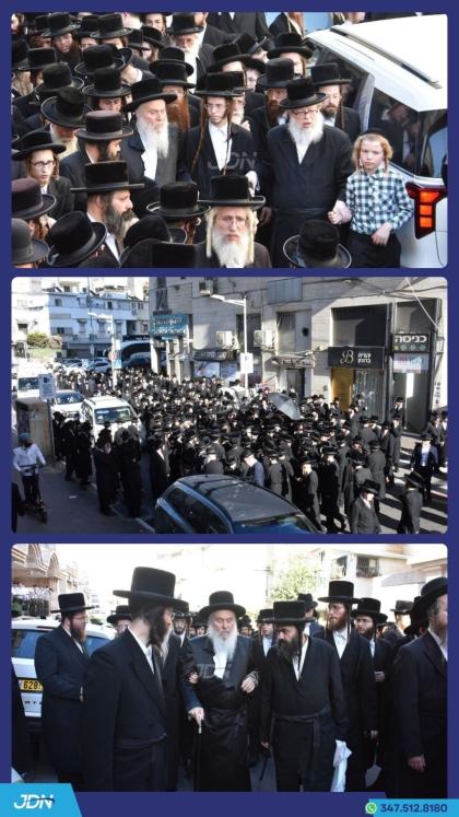 מסע הלוויה פון הגה"צ ר' חיים דוב היילפערין זצ"ל, ב
